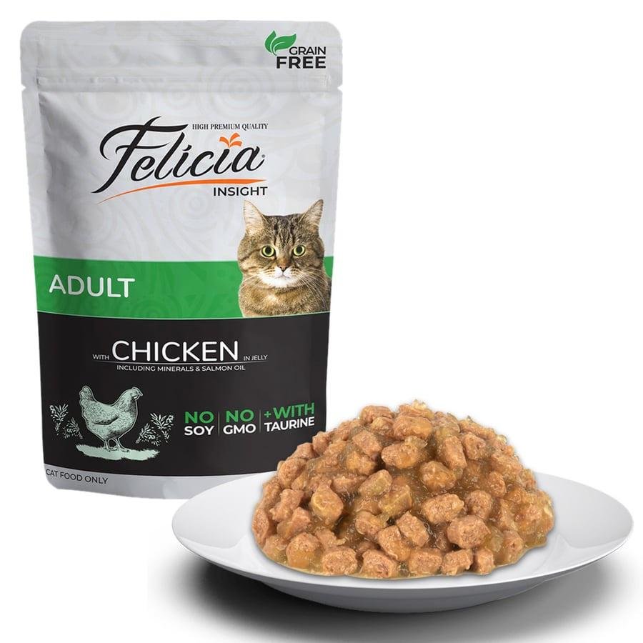 Felicia wet cat food chicken in jelly 85 g × 12