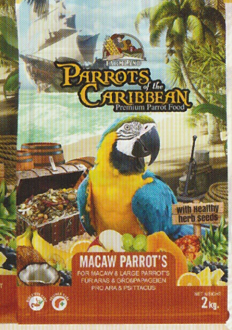 Farmland Parrots of the Caribbean Macaw Parrot Food 2 kg package