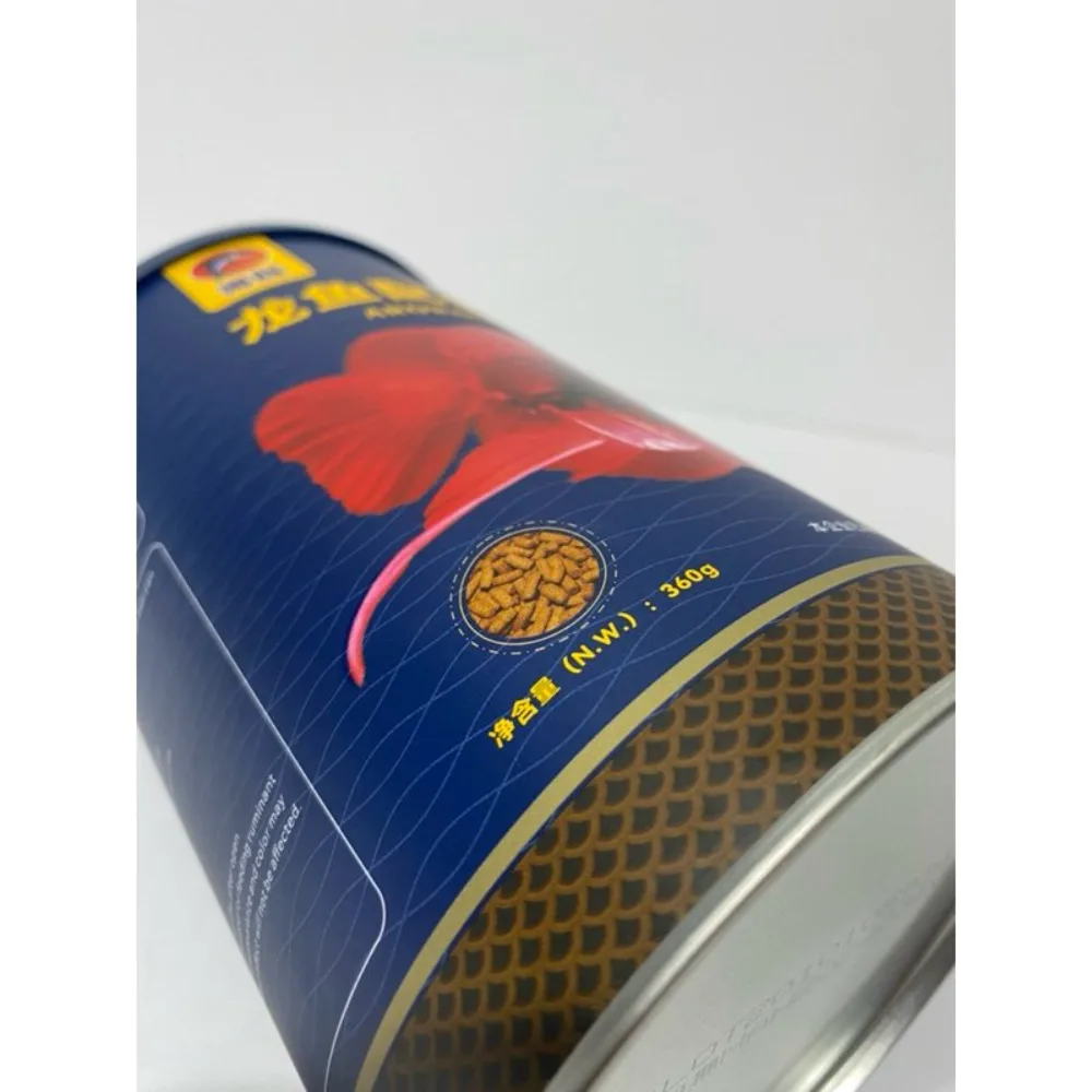 Porpoise Arowana Food 360 g – net weight label