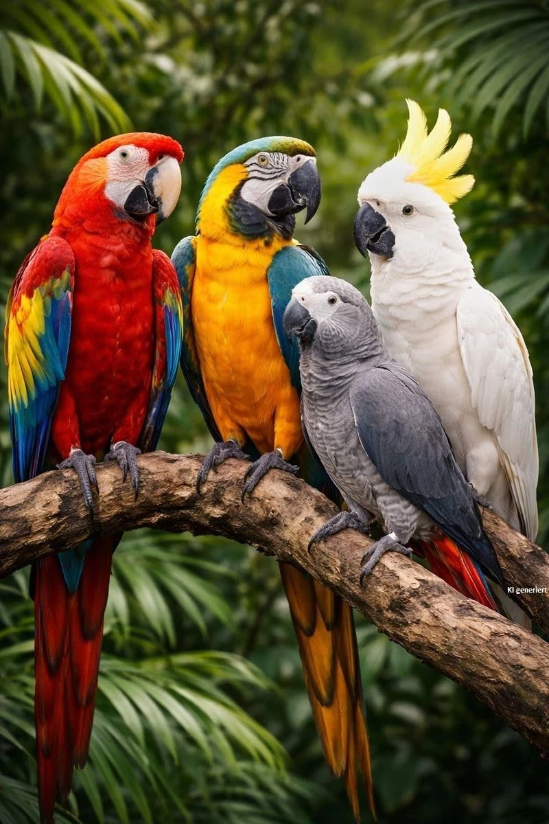 Exotic Parrots Nuts mix with banana and papaya
