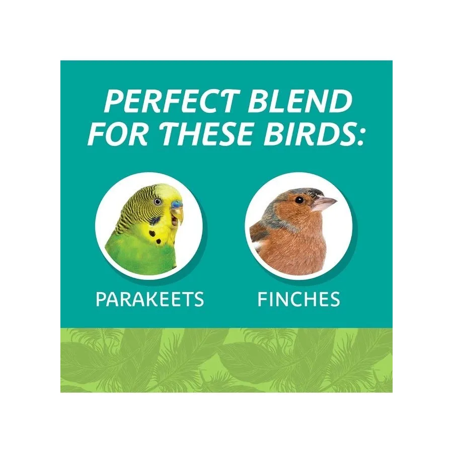 Seed mix suitable for parakeets and finches