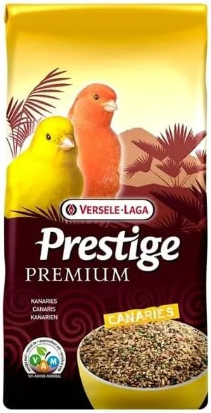 Versele-Laga Prestige Premium Canary Food 2.5 kg yellow and burgundy bag